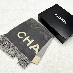 Chanel Tricolor Logo Scarf
